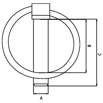 Bolt de siguranta cu inel 11 5x52mm rubig - KRAMP [01122700]