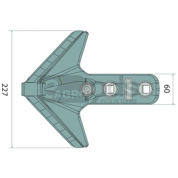 Brazdar tip laba de gasca - Endurance Carbide [11012420]