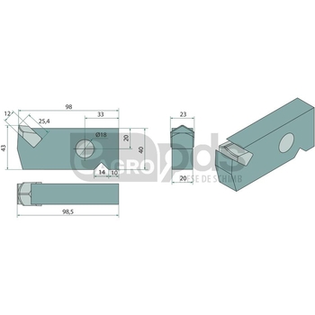 Dinte tocator - Endurance Carbide [11012603]
