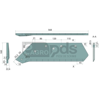 Brazdar cu varf interschimbabil - Endurance Carbide [11017679]