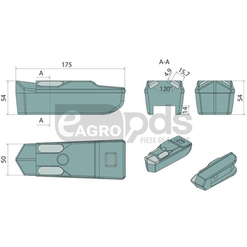 Dinte tocator forestier - Endurance Carbide [11029139]