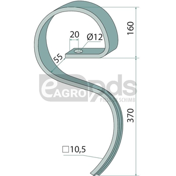 Dinti de grapa 32 x 12 - GRANIT [11169556]