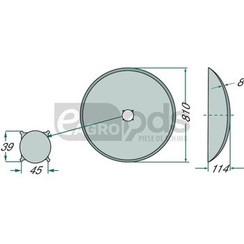 Taler disc neted - GRANIT [11302893]