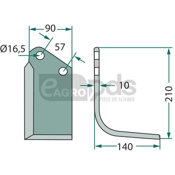 Lama de frezat acoperita cu carbura - GRANIT [11351789]