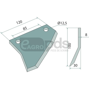 Cutit freze excavare - GRANIT [11483279]