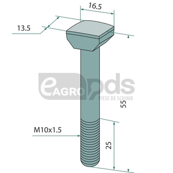 Suruburi cu cap de ciocan - GRANIT [11497271]