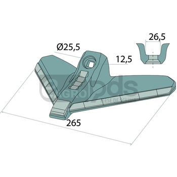 Cota de picior de gasca - GRANIT [11525802]