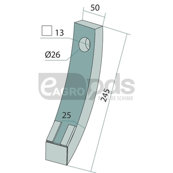 Carbura cu varf ascutit - GRANIT Heavy Duty [11560531]
