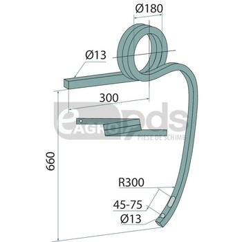 Maner de cultivator greu intors - GRANIT [11671753]