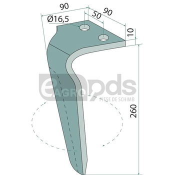 Dinte grapa rotativa - GRANIT [11672192]
