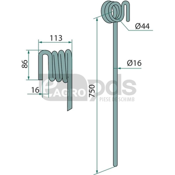 Dinte pentru grapa - GRANIT [11762335]