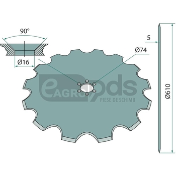 Disc de brazdar granit - GRANIT [11763622]