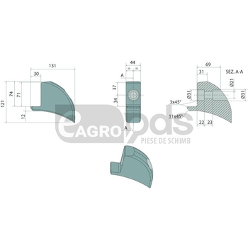 Fulgii de tocator - GRANIT [11933045]