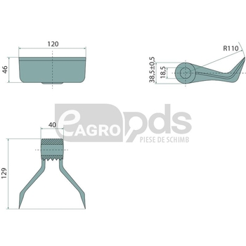 Fulgii de tocator - GRANIT [11973948]