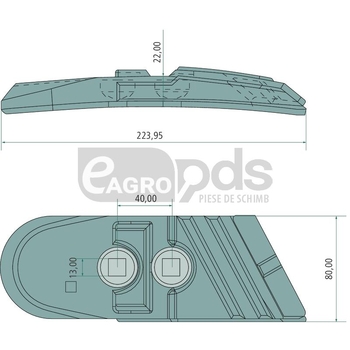 Varful plugului stanga - GRANIT Heavy Duty [11975956]