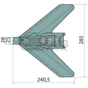 Brazdar laba de gasca - Endurance Carbide [11995785]