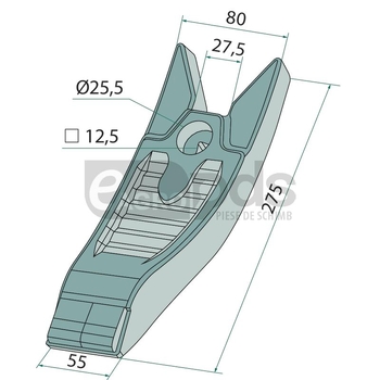 Varf brazdar - Delta Flex - GRANIT Heavy Duty [12051804]