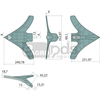 Cota de picior de gasca - GRANIT [12079919]