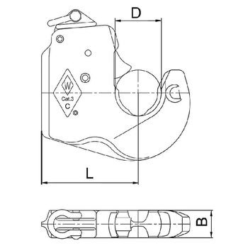 Carlig cuplaj inferior tip c1 cat 3 - KRAMP [1208556]