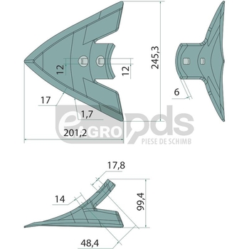 Cota de picior de gasca - GRANIT [12096675]