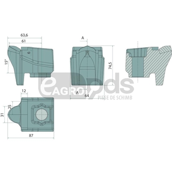 Dinte tocator forestier - Endurance Carbide [12136925]