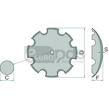 Saiba cu disc - GRANIT [12260778]