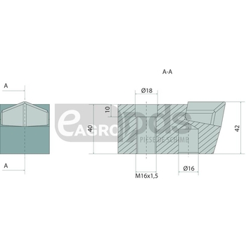 Dinte tocator forestier - Endurance Carbide [12347365]