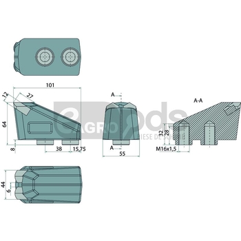 Dinte tocator forestier - Endurance Carbide [12361808]