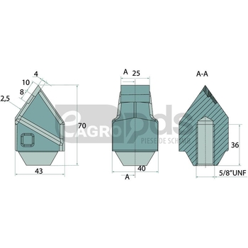 Dinte tocator forestier - Endurance Carbide [12365562]