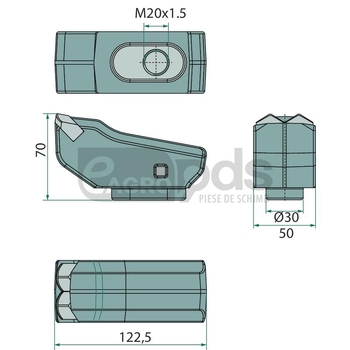 Dinte tocator forestier - Endurance Carbide [12368880]