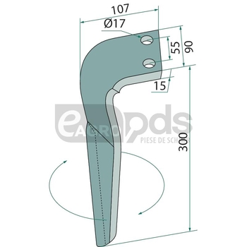 Dinti de grapa rotunda - GRANIT [12411083]