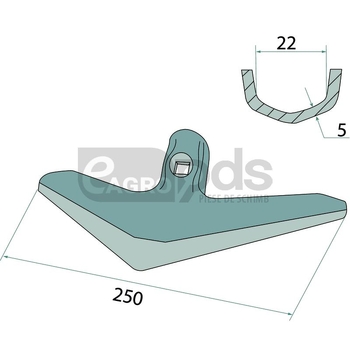 Brazdar - tip laba de gasca - GRANIT [12419732]