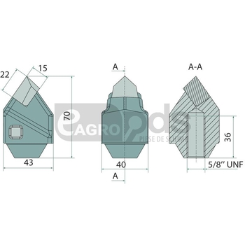 Dinte tocator forestier - Endurance Carbide [12525552]
