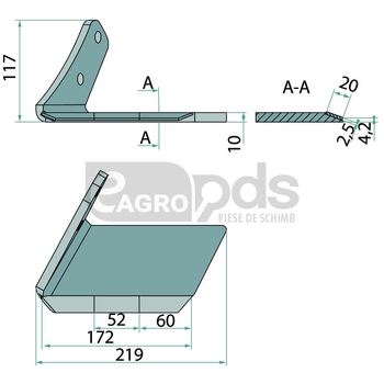 Aripa brazdar - Endurance Carbide [179016662]