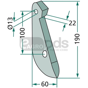 Brazdar pentru semanat - GRANIT Heavy Duty [17901 956971]