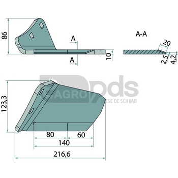 Brazdar cu aripi - Endurance Carbide [179076662]