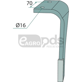 Dinte pentru grapa rotativa - GRANIT Heavy Duty [17917 3377022]
