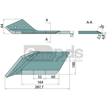 Brazdar cu aripi - Endurance Carbide [179176664]