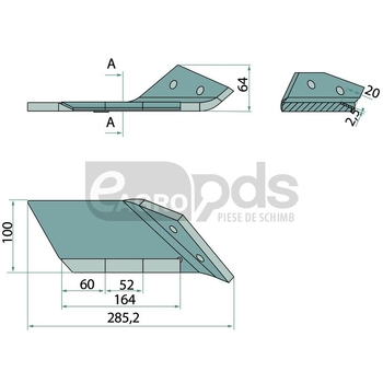 Brazdar cu aripi - Endurance Carbide [179176665]