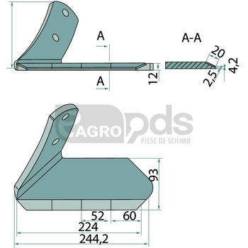 Brazdar cu aripi - Endurance Carbide [179286664]