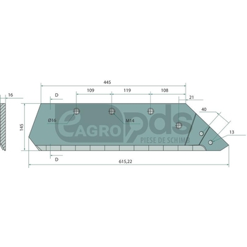 Brazdar cu varf interschimbabil - GRANIT Heavy Duty [17934 073006]