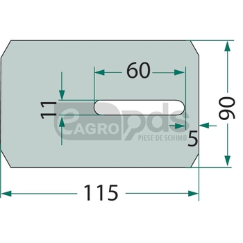 Racleta din plastic - GRANIT [18001 6081200]