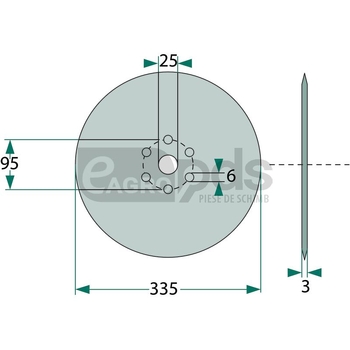 Disc de semanat - GRANIT [1800170001]
