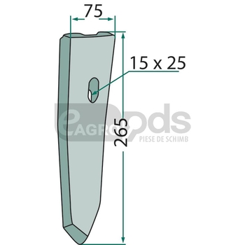 Brazdar ingust - GRANIT [18001 78700473]