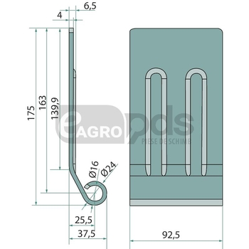 Clapeta de protectie - GRANIT [1800220007]