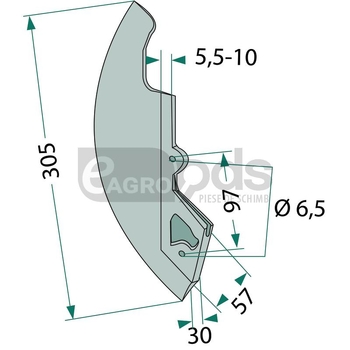 Varf brazdar - GRANIT [1800280020]