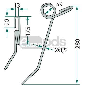 Gheara elastica - GRANIT [1800280028]