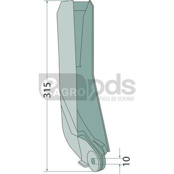 Brazdar patina pentru semanatoare - GRANIT [1800340002]