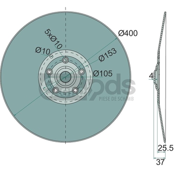 Disc brazdar - GRANIT [1800560012]