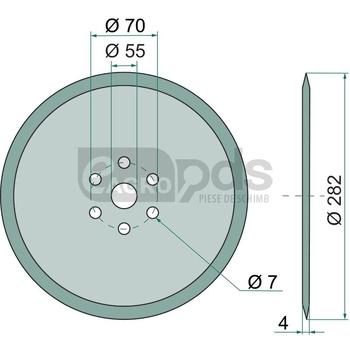 Disc brazdar - GRANIT [1800560019]